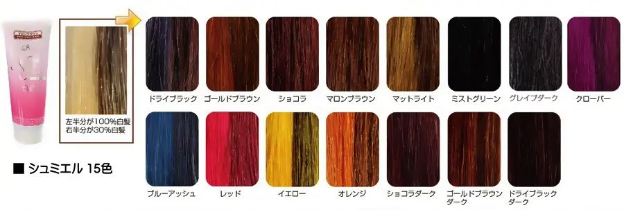 シュミエルカラーパレット