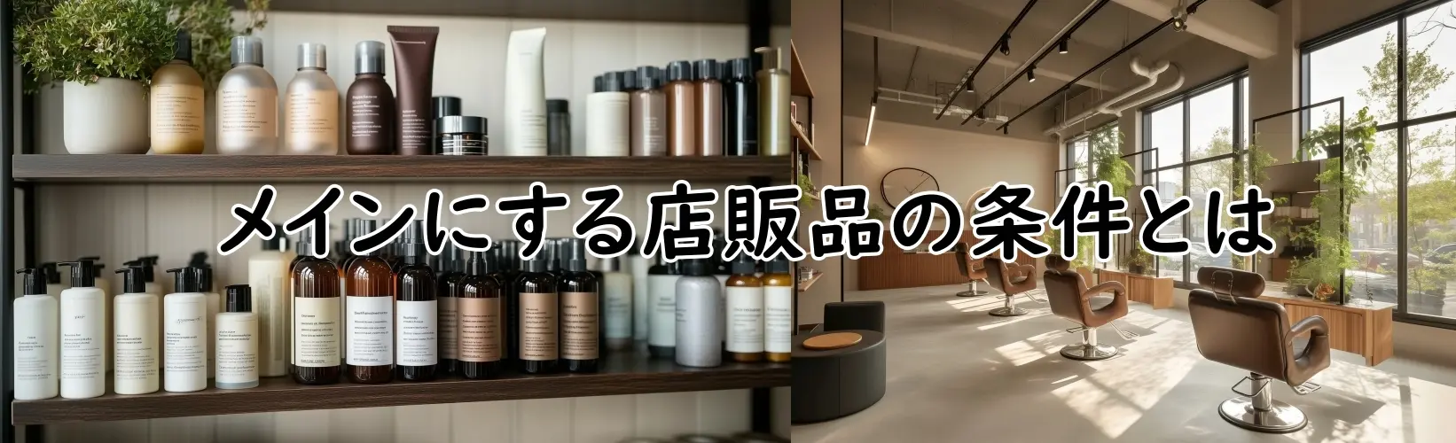 メインにする店販品の条件とは 