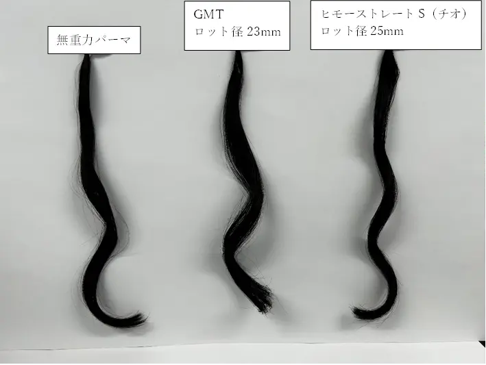 無重力パーマ・GMTロッド径23mm・ヒモーストレートS(チオ)ロッド径25mm