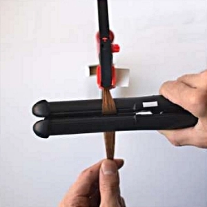 無重力パーマのアイロン基本操作B