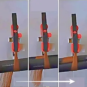 無重力パーマのアイロン基本操作_E明るく