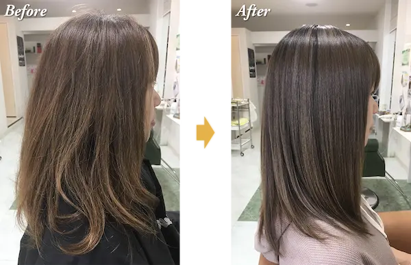 施術前と後での違い