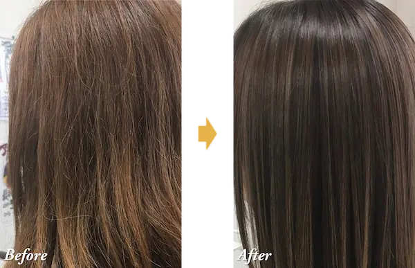 施術前と後での違い