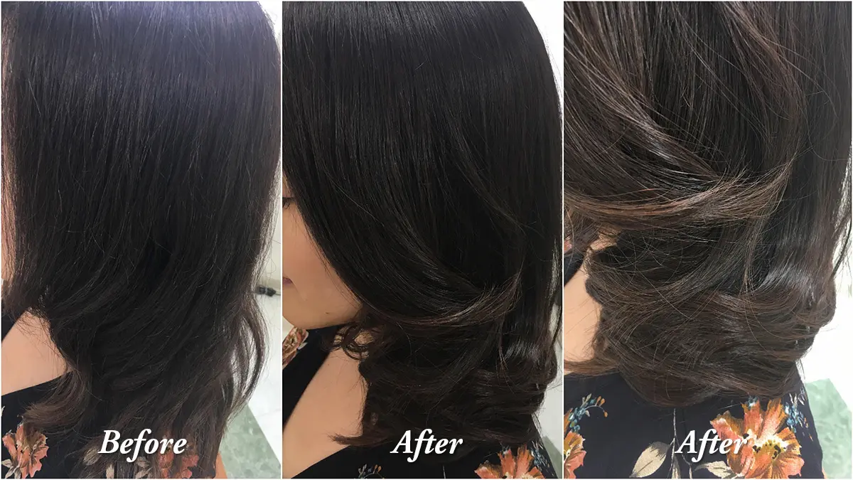 施術前と後での違い