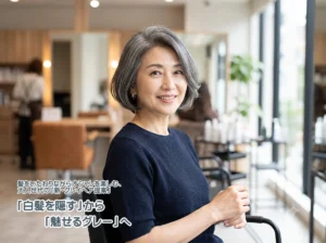 「白髪を隠す」から「魅せるグレー」へ。大人世代にカラーバター「メタルグレー」を提案する新常識